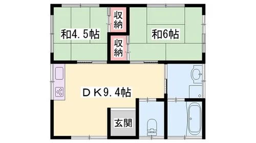 黒田荘【202号室】の間取り