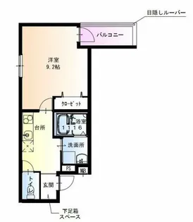 フジパレス今川公園3番館【3階】の間取り