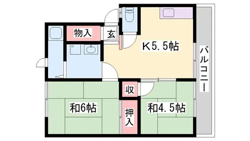 アーバン蒲田【103号室】の間取り