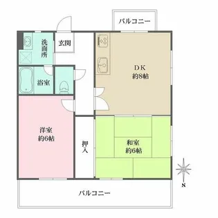 東灘プレイス【304号室】の間取り