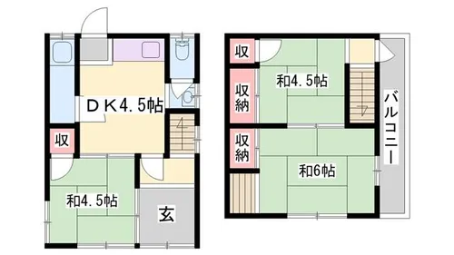 兵庫県姫路市名古山町【一戸建】の間取り