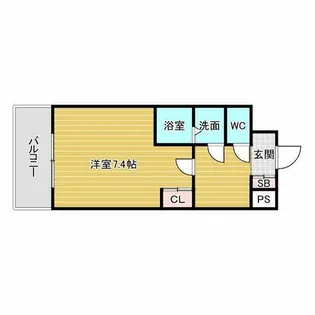 エスリードレジデンス大阪谷町ザ・マークス【3階】の間取り