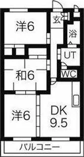 グリーンパーク新舞子【2階】の間取り