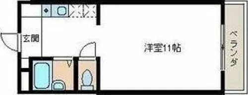 ヴィラR・Y【2-E号室】の間取り