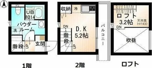 ARMY II【1階】の間取り