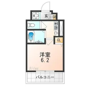 ベラジオ二条城前【5階】の間取り