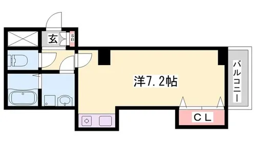 ヴィーナス英賀保【106号室】の間取り
