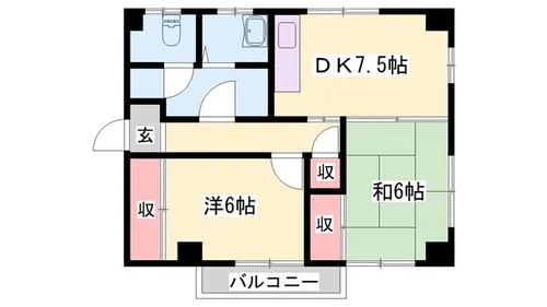 メゾンコクヨ【302号室】の間取り