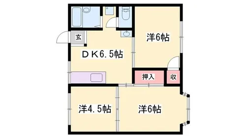 コーポラスみき【202号室】の間取り