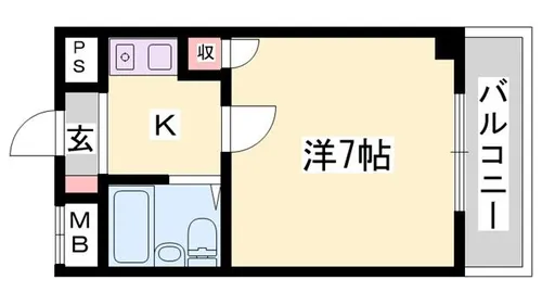 HOUMI北条口【302号室】の間取り