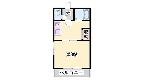 リバーパレス・浜田【6階】の間取り