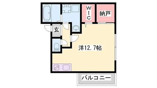 D-PLACE飾磨駅前【2階】の間取り