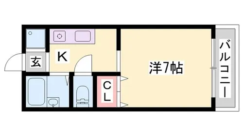 パセオ柿山伏【2階】の間取り