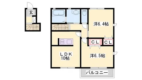 ネットハイツA【2階】の間取り
