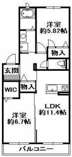 シャーメゾンガーデンヴィラ【3階】の間取り