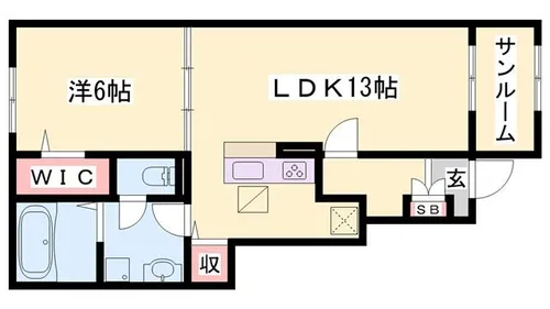 スピカ【102号室】の間取り