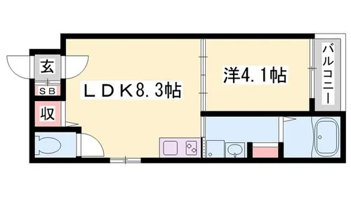 F asecia ilia【1階】の間取り