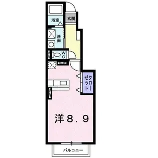 メイプルコートⅡ【1階】の間取り