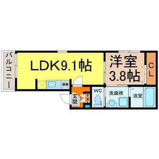 コンパートハウス大曽根【3階】の間取り