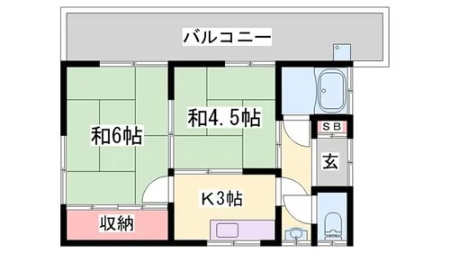 兵庫県姫路市飾磨区西浜町2丁目【一戸建】の間取り