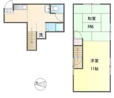 宮の東ハイツ【2階】の間取り