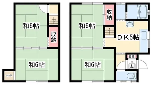 今在家貸家【E号室】の間取り
