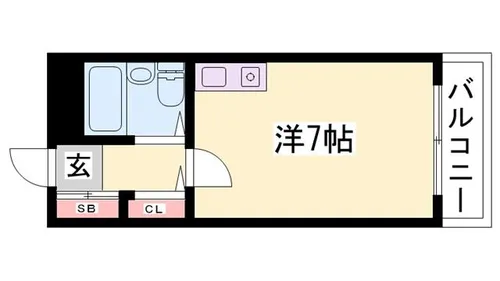 カルム白鷺【911号室】の間取り