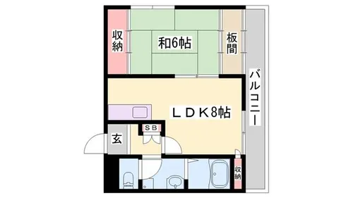 グランドハイツ【603号室】の間取り