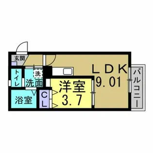Solo+(新築 2026年2月完成 )【102号室】の間取り