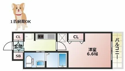 アーデンタワー本町イースト【12階】の間取り