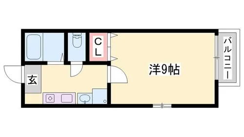 エトランス西庄【206号室】の間取り