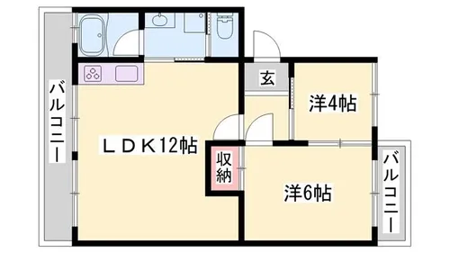 アイマンション【303号室】の間取り