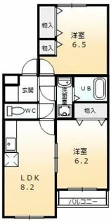 ネイステージA【201号室】の間取り