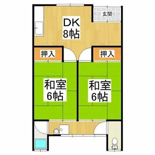 西野コーポ【2階】の間取り