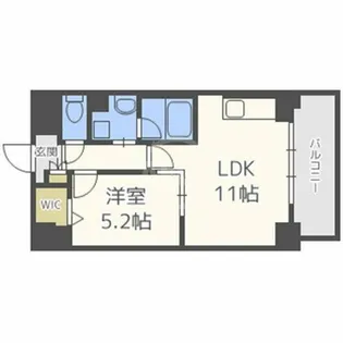 アベニール鷺洲【5階】の間取り