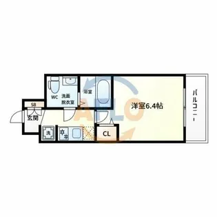 エグゼ大阪DOME CITYシエル【8階】の間取り