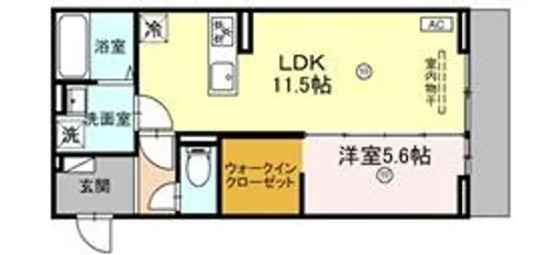 ルグラン龍野【303号室】の間取り