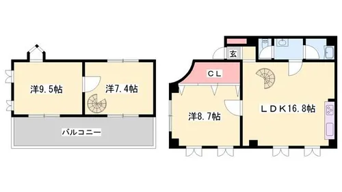 TRUSTビルディング【301号室】の間取り