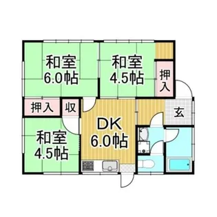 福岡県大野城市大城3丁目【一戸建】の間取り