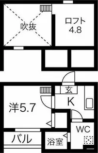 ハイグランド大高【1階】の間取り