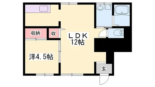 ソレジオ桜【1階】の間取り