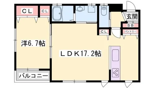 クリエイト相生【2階】の間取り