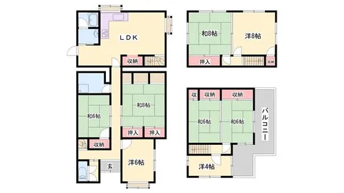 兵庫県西脇市高田井町【一戸建】の間取り