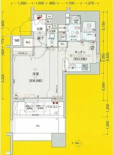 プレサンス泉セレグレード【8階】の間取り