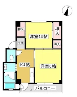 ビレッジハウス拾石2号棟【104号室】の間取り