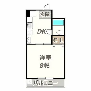 喜連ロイヤル1号館【308号室】の間取り