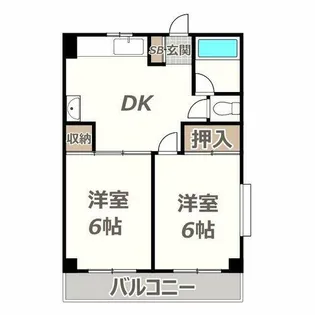 喜連ロイヤル1号館【205号室】の間取り