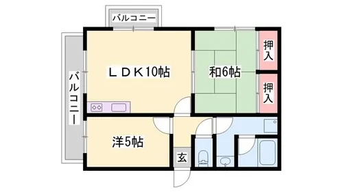 ツインピアA棟【404号室】の間取り