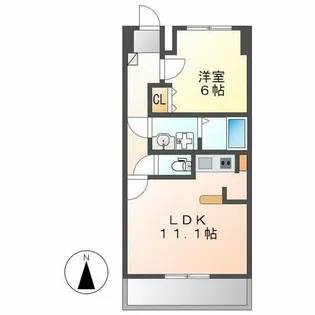 プリマベーラ龍ノ口【502号室】の間取り