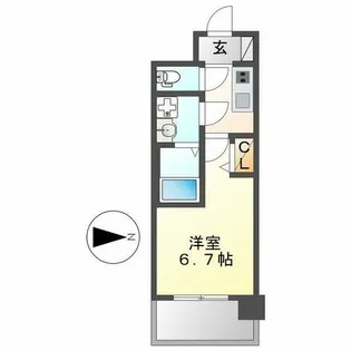 S-RESIDENCE上前津【501号室】の間取り